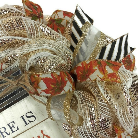 🎀SOLD🎀 Autumn Thankful Wreath🍁 - Picture 3 of 4